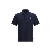 Moncler Grenoble Blue Polyamide Polo Shirt