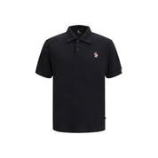 Moncler Grenoble Black Polyamide Polo Shirt