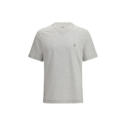 Brunello Cucinelli Gray Cotton T-Shirt