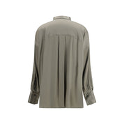 Brunello Cucinelli Bicolor Silk Shirt