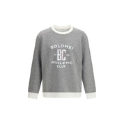 Brunello Cucinelli Gray Cotton Sweatshirt
