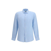 Brooksfield Blue Linen Shirt