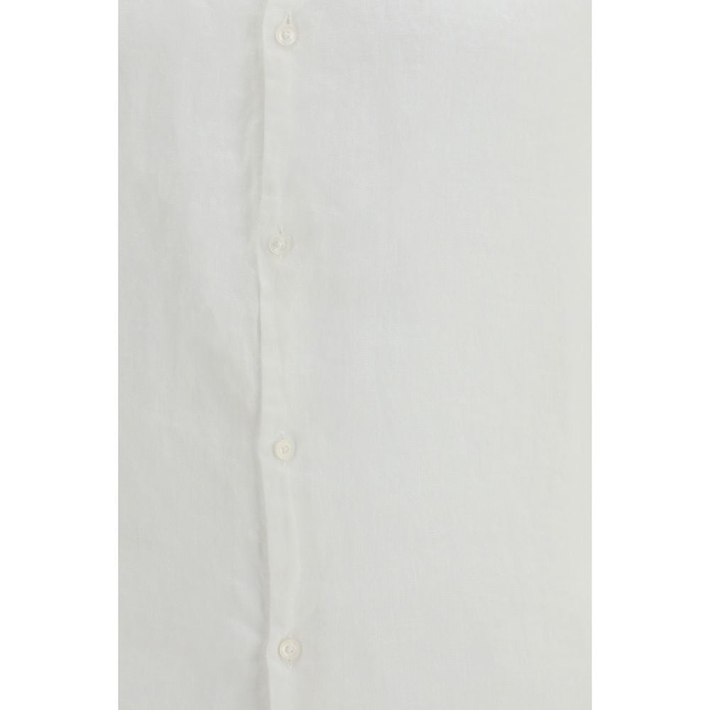 Brooksfield White Linen Dress Shirt