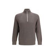 Brunello Cucinelli Brown Cotton Sweatshirt