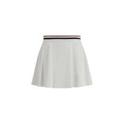 Brunello Cucinelli White Cotton Mini Skirt
