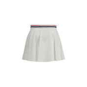 Brunello Cucinelli White Cotton Mini Skirt