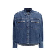 Brunello Cucinelli Blue Denim Shirt