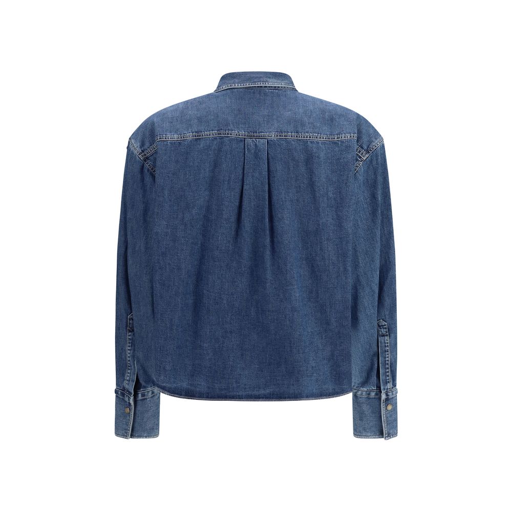 Brunello Cucinelli Blue Denim Shirt