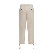 Brunello Cucinelli Beige Linen Casual Pants
