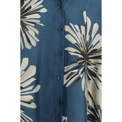 Brunello Cucinelli Multicolor Silk Pattern Shirt