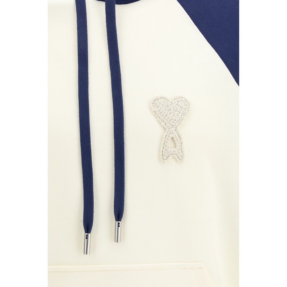 Ami Paris Blue Cotton Sweatshirt