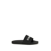 Burberry Black Rubber Slippers