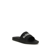 Burberry Black Rubber Slippers