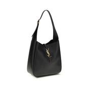 Saint Laurent Black Calf Leather Bos Taurus Shoulder Bag