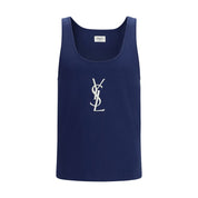 Saint Laurent Blue Cotton Top