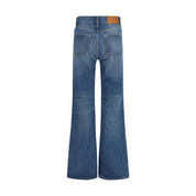 Chloé Blue Cotton Flared Jeans