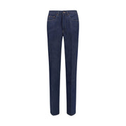 Chloé Blue Cotton Slim Fit Jeans