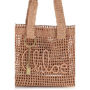 Chloé Beige Raffia Shoulder Bag