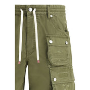 Dsquared² Bicolor Cotton Bermuda Shorts