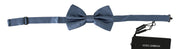 Dolce & Gabbana Elegant Blue Silk Bow Tie