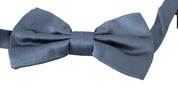 Dolce & Gabbana Elegant Blue Silk Bow Tie