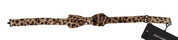 Dolce & Gabbana Exquisite Silk Leopard Print Bow Tie