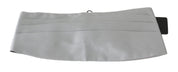 Dolce & Gabbana Elegant Silk Gray Cummerbund