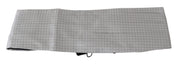 Dolce & Gabbana Elegant Gray Silk Cummerbund