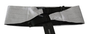 Dolce & Gabbana Elegant Gray Silk Cummerbund