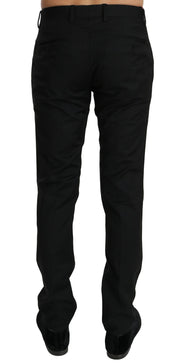 Dolce & Gabbana Elegant Black Wool Dress Pants