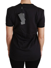 Dolce & Gabbana Black #ImAChristmasTree Crewneck Top T-shirt