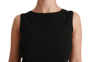 Dolce & Gabbana Black Sheath Stretch Formal Dress