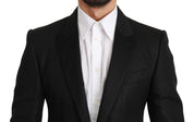 Dolce & Gabbana Slim Fit Martini Black Blazer Jacket