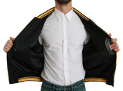 Dolce & Gabbana Multicolor Motive Bomber Style Jacket