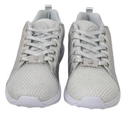 Philipp Plein Gisella Silver Polyester Sneakers Shoes