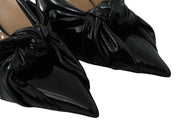 Jimmy Choo Elegant Black Leather Pointed Toe Pumps
