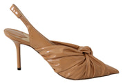 Jimmy Choo Elegant Pointed Toe Leather Pumps