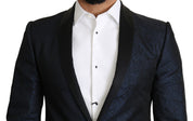 Dolce & Gabbana Elegant Martini Blue Slim Fit Blazer