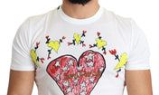 Dolce & Gabbana Chic Saint Valentine Print Crew Neck T-Shirt