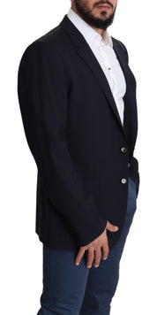 Dolce & Gabbana Exquisite Black Wool Stretch Martini Blazer