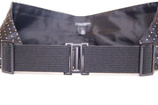 Dolce & Gabbana Elegant Black Silk Polka Dot Cummerbund