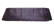 Dolce & Gabbana Elegant Silk Black Cummerbund with Red Polka Dots