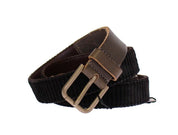 Dolce & Gabbana Elegant Leather-Cotton Fusion Men's Belt