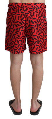 Dolce & Gabbana Chic Red Swim Trunks Boxer Shorts