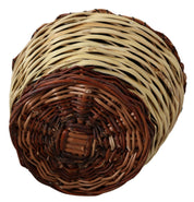 Dolce & Gabbana Beige Wood Wicker Rattan Basket Tote Bag