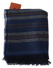 Missoni Chic Multicolor Wool Scarf Unisex Fringed Design