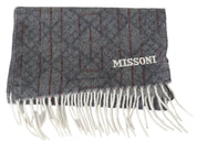 Missoni Elegant Unisex Cashmere Scarf with Signature Pattern