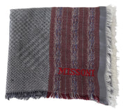 Missoni Elegant Wool Striped Logo Scarf