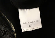 La Maison du Couturier Black Leather Jumpsuit
