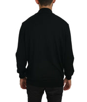 MILA SCHÖN Elegant Black Virgin Wool Pullover Sweater